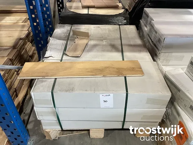 Eiken parket visgraat vloerdelen (ca. 16 m²) - afbeelding 5 van  5
