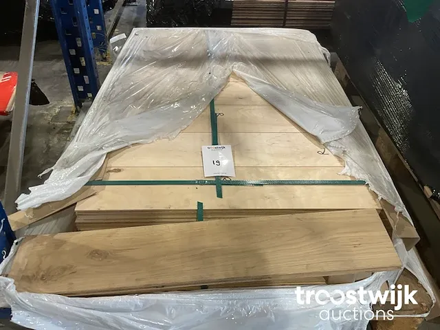 Eiken parket visgraat vloerdelen (ca. 6 m²) - afbeelding 6 van  9