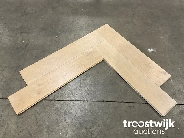 Eiken parket visgraat vloerdelen (ca. 6 m²) - afbeelding 7 van  9