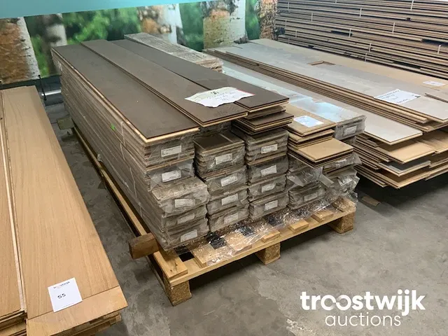 Eiken parket vloerdelen (ca. 30 m²) - afbeelding 1 van  5