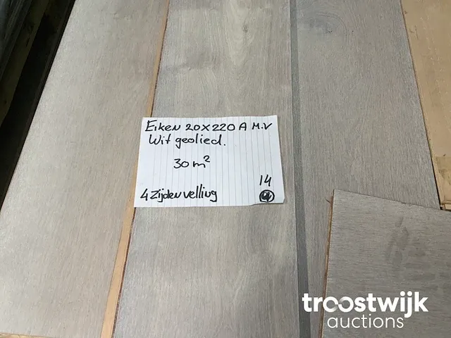 Eiken parket vloerdelen (ca. 30 m²) - afbeelding 5 van  5