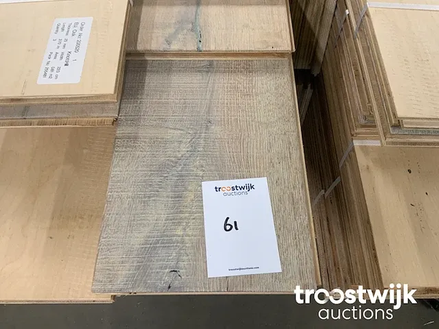 Eiken parket vloerdelen (ca. 40 m²) - afbeelding 4 van  6