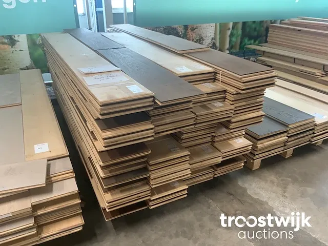 Eiken parket vloerdelen (ca. 75 m²) - afbeelding 1 van  6