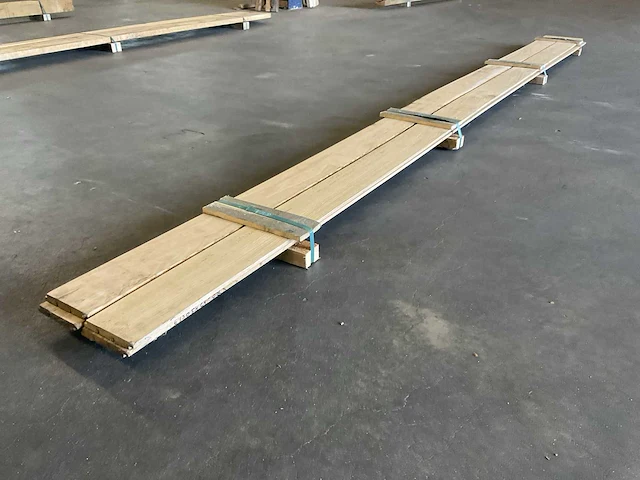 Eiken regels rhombus profiel 20x140 mm (4x) - afbeelding 1 van  6