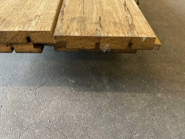 Eiken regels rhombus profiel 20x140 mm (4x) - afbeelding 6 van  6