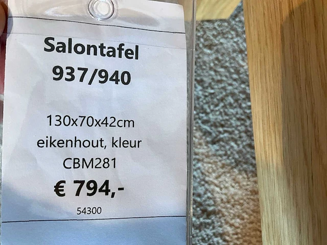 Eiken salontafel - afbeelding 7 van  7
