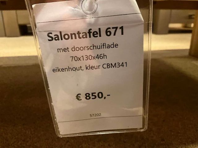 Eiken salontafel - afbeelding 8 van  8