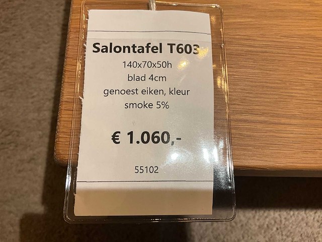 Eiken salontafel - afbeelding 6 van  6