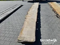 Eiken schaaldelen 2 stuks 540cm breedte 50-68cm dikte 4,8cm - afbeelding 2 van  5