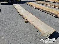 Eiken schaaldelen 2 stuks 540cm breedte 50-68cm dikte 4,8cm - afbeelding 3 van  5