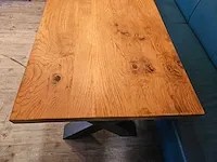 Eiken tafel - x poot - afbeelding 6 van  6