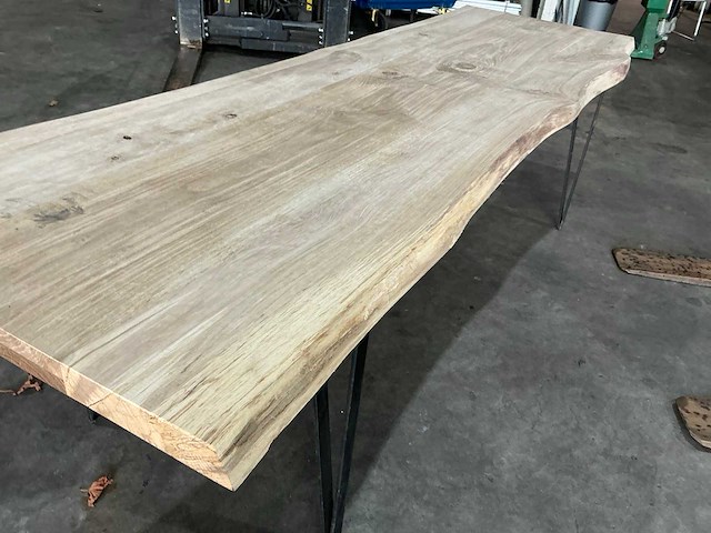 Eiken tafel (2,66x0,80 mtr) - afbeelding 12 van  13