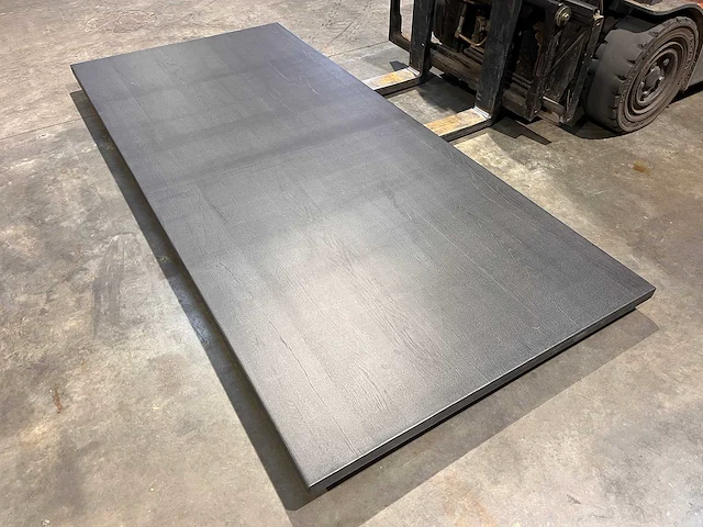 Eiken tafelblad 220 cm. - afbeelding 1 van  2