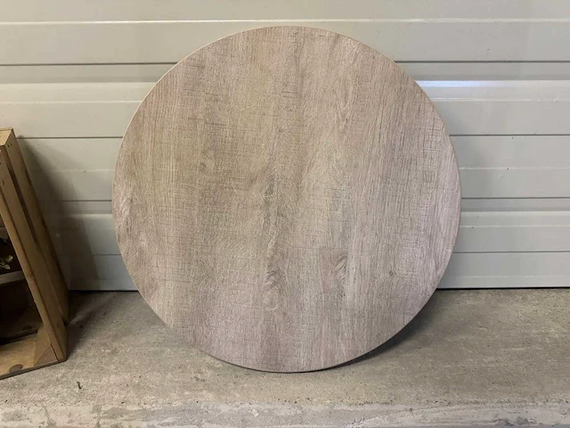 Eiken tafelblad ø 35 cm - afbeelding 2 van  2