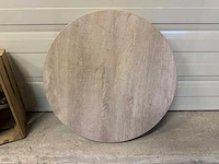 Eiken tafelblad ø 35 cm - afbeelding 2 van  2