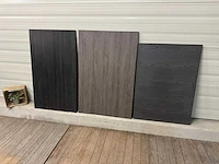 Eiken tafelblad (3x) - afbeelding 1 van  3