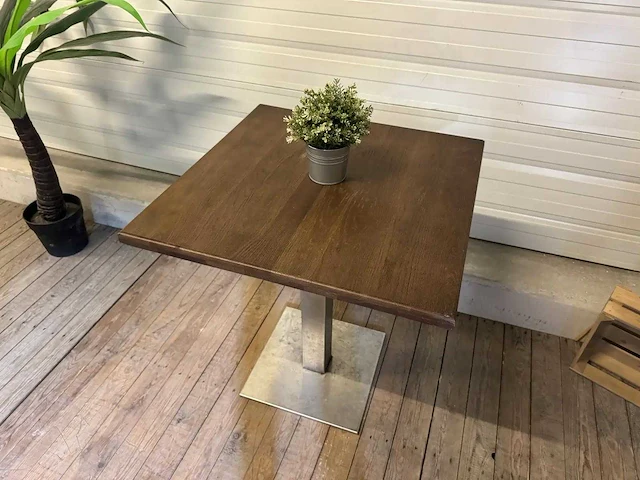 Eiken tafelblad ø 80 cm (16x) - afbeelding 1 van  4