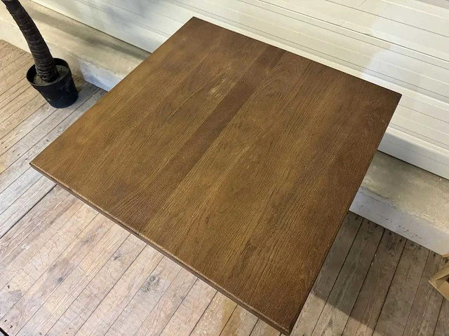 Eiken tafelblad ø 80 cm (16x) - afbeelding 3 van  4