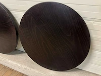 Eiken tafelblad ø 80 cm (2x) - afbeelding 4 van  4