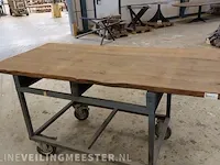 Eiken tafelblad - afbeelding 1 van  10