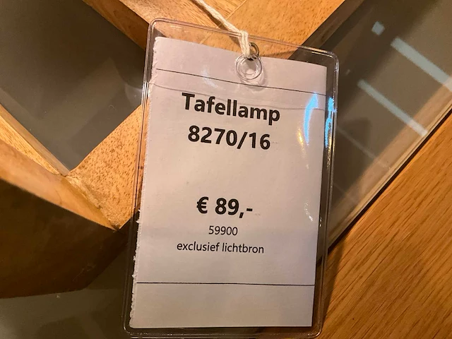 Eiken tafellamp - afbeelding 5 van  5