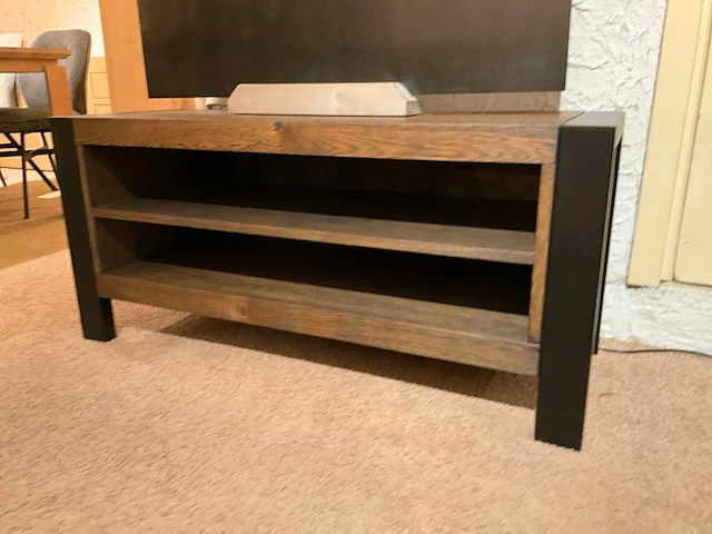 Eiken tv meubel - afbeelding 2 van  5