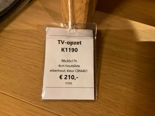 Eiken tv opzetstuk - afbeelding 3 van  3