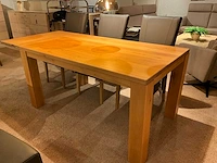 Eiken uitschuifbare eetkamertafel - afbeelding 2 van  5