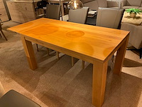 Eiken uitschuifbare eetkamertafel - afbeelding 3 van  5