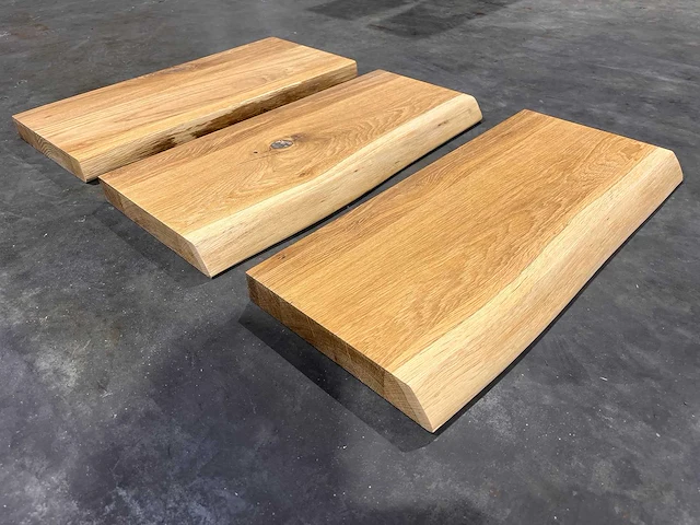 Eiken wand planken 60 cm. - afbeelding 3 van  5