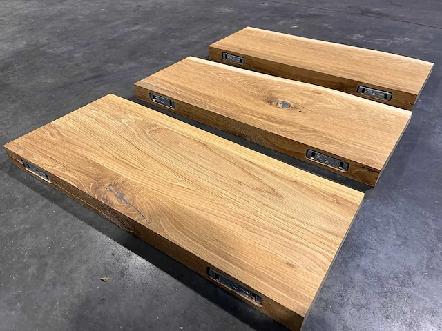 Eiken wand planken 60 cm. - afbeelding 4 van  5