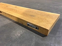 Eiken wandplank 100 cm. - afbeelding 3 van  3