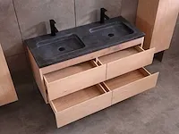 Eikenhout badkamermeubel 120cm - afbeelding 11 van  32