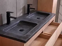 Eikenhout badkamermeubel 120cm - afbeelding 12 van  32