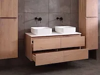Eikenhout badkamermeubel 120cm - afbeelding 23 van  32