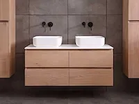 Eikenhout badkamermeubel 120cm - afbeelding 24 van  32