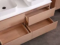 Eikenhout badkamermeubel 120cm - afbeelding 25 van  32