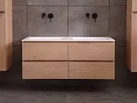 Eikenhout badkamermeubel 120cm - afbeelding 4 van  32