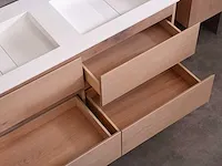 Eikenhout badkamermeubel 120cm - afbeelding 6 van  32