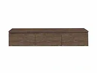 Eikenhout badkamermeubel 150cm (natural/white wash/grey smoked) - afbeelding 26 van  31