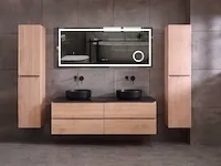 Eikenhout badkamermeubel 160cm (3 kleuren beschikbaar) - afbeelding 4 van  98