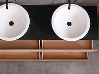 Eikenhout badkamermeubel 160cm (3 kleuren beschikbaar) - afbeelding 13 van  98