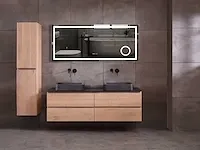 Eikenhout badkamermeubel 160cm (3 kleuren beschikbaar) - afbeelding 12 van  98