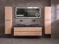 Eikenhout badkamermeubel 160cm (3 kleuren beschikbaar) - afbeelding 25 van  98