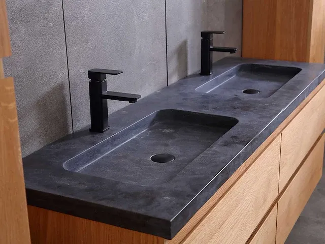 Eikenhout badkamermeubel 160cm (3 kleuren beschikbaar) - afbeelding 47 van  98