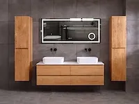 Eikenhout badkamermeubel 160cm (3 kleuren beschikbaar) - afbeelding 45 van  98