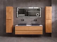 Eikenhout badkamermeubel 160cm (3 kleuren beschikbaar) - afbeelding 56 van  98