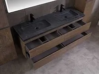 Eikenhout badkamermeubel 160cm (3 kleuren beschikbaar) - afbeelding 80 van  98