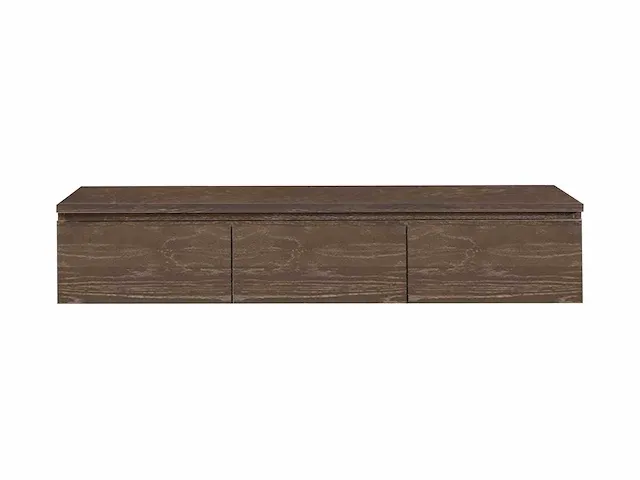 Eikenhout badkamermeubel 180cm (natural/white wash/grey smoked) - afbeelding 19 van  32