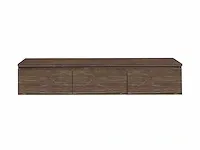Eikenhout badkamermeubel 180cm (natural/white wash/grey smoked) - afbeelding 19 van  32